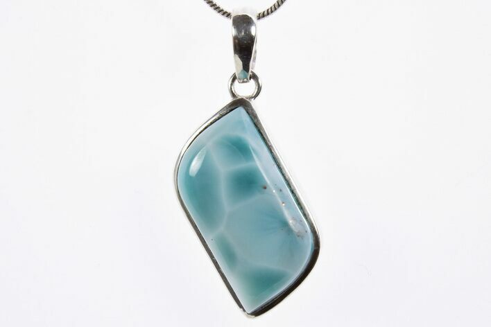 Stunning, Larimar Pendant (Necklace) - Sterling Silver #303216